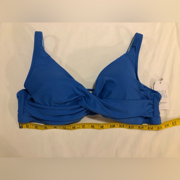Time & Tru NWT underwire twist front top with adjustable straps & tie back, XL - Picture 7 of 11